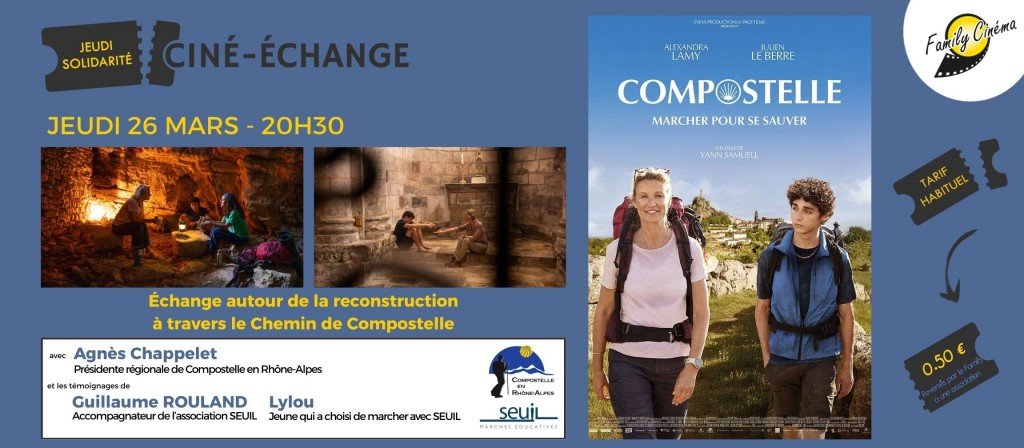 actualité Jeudi Solidarité - Ciné-Échange - Compostelle