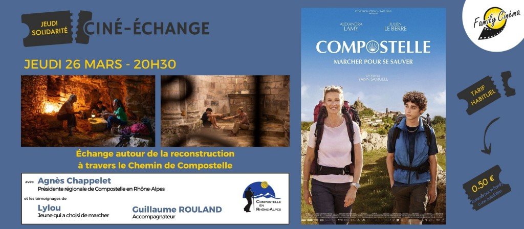 actualité Jeudi Solidarité - Ciné-Échange - Compostelle